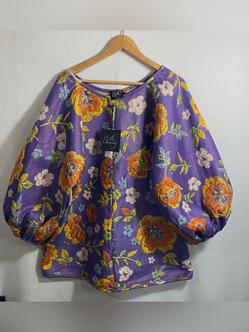 Free People Arianne Elmy Slim Fit Good Luck Dress Purple Orange Floral XS NWT - Picture 1 of 14